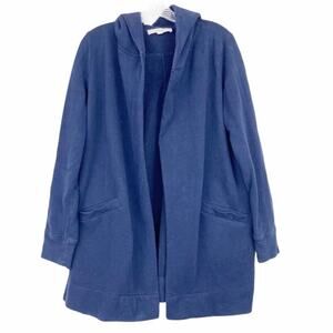Ann Taylor Loft Navy Blue Open Front Cardigan